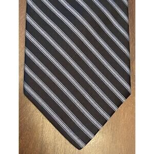 Jones New York Black Hand Made 100% Silk Men’s Neck Tie Made In China
